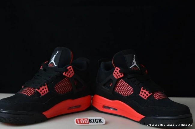 Official Maikesneakers CT8527-016 Jordan 4 Red Air Thunder 0807